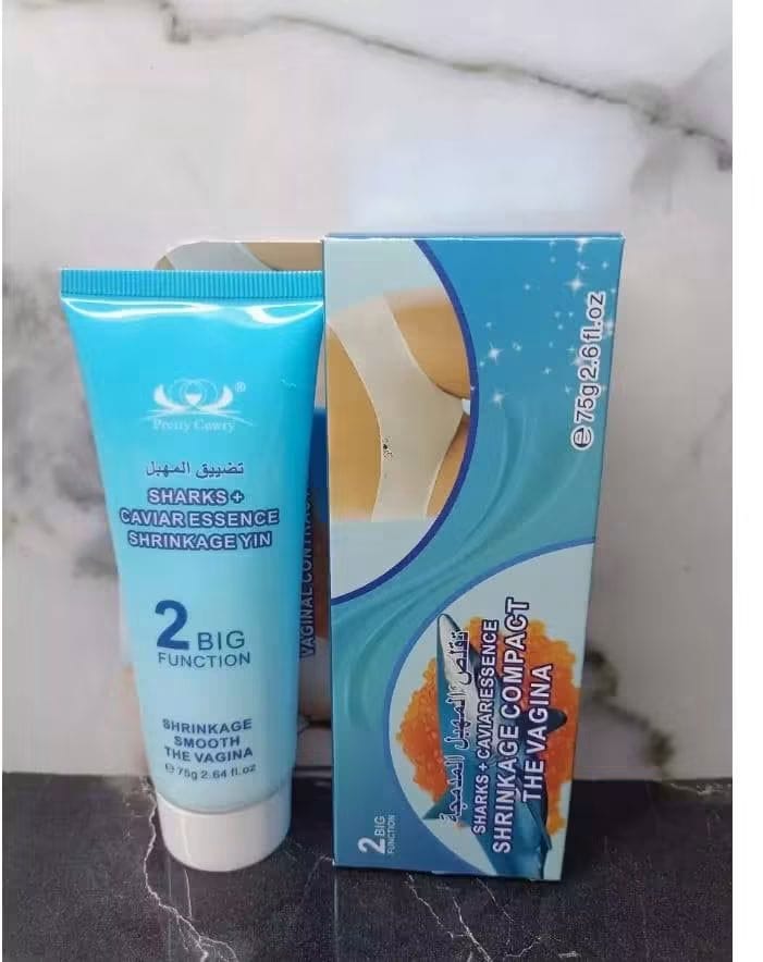 .𝐒𝐡𝐫𝐢𝐧𝐤𝐚𝐠𝐞 𝐂𝐨𝐦𝐩𝐚𝐜𝐭 𝐓𝐡𝐞 𝐕𝐚𝐠𝐢𝐧𝐚 (Sharks + Caviar Essence)💦 Made In Thailand, Weight 75gm